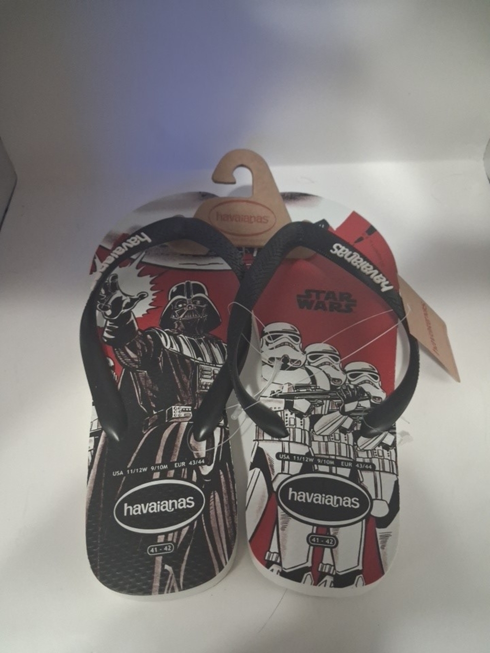 Havaianas Men's Star Wars Darth Vader Stormtrooper Thong Sandals US 11/12W 9/10M